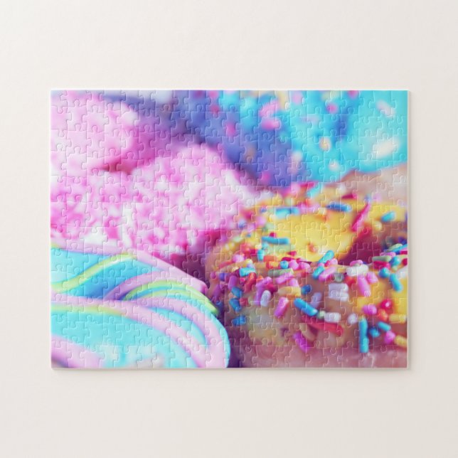 Pastel Donut Fotografy Complex Jigsaw Puzzle (Horizontal)