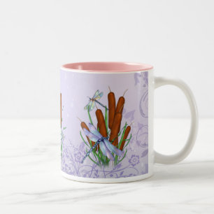 Pastel Dragonfly Zweifarbige Tasse