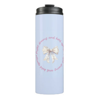 Pastel Dreams and Bold Espresso | Aesthetic Therma Thermosbecher