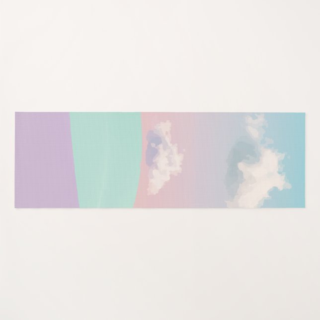 Pastel Dreamscape Yogamatte (Vorderseite (Horizontal))