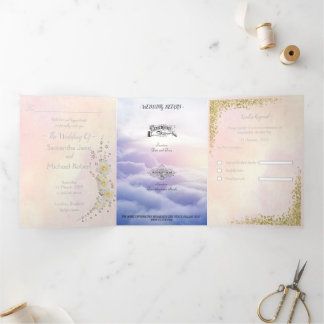 Pastel Dreamy Wedding Einladung