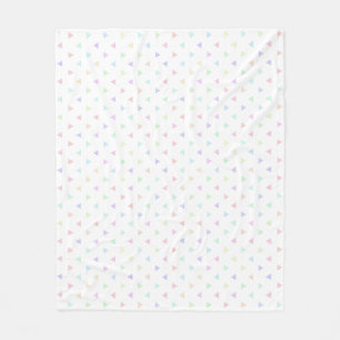 Pastel Dreiecke Muster Multicolor Fleecedecke
