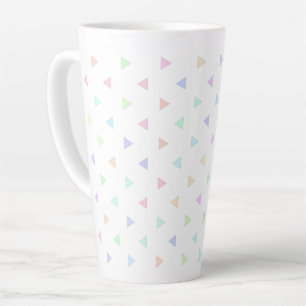 Pastel Dreiecke Muster Multicolor Milchtasse