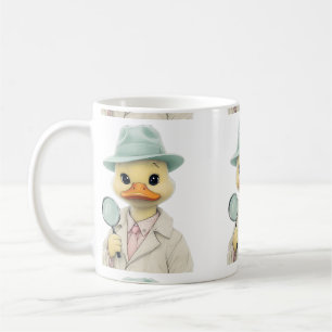 Pastel Duck Detective Kaffeetasse