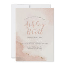 Pastel Dusty Pink Glitzer Gold Engagement Party