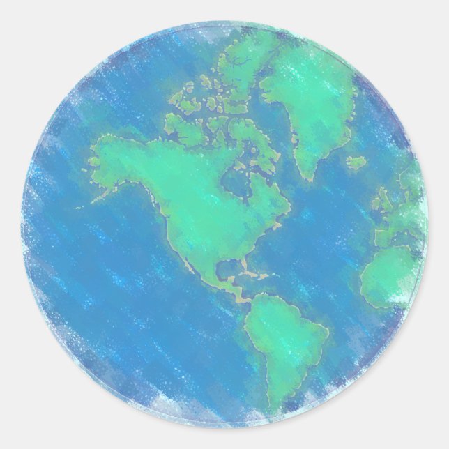 Pastel Earth Stickers (Vorderseite)