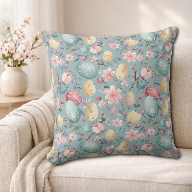 Pastel Easter Blooms Decorative Kissen (Von Creator hochgeladen)