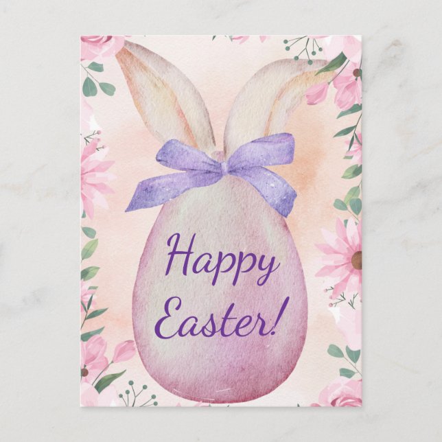 Pastel Easter card Postkarte (Vorderseite)