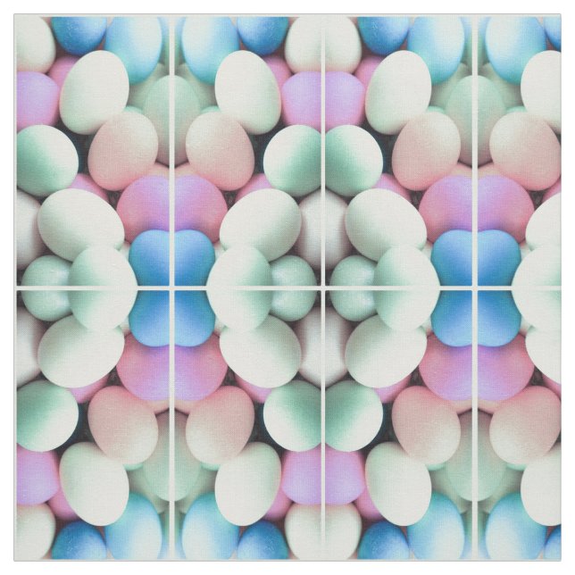 Pastel Egg Basket Fabric Stoff (Muster)