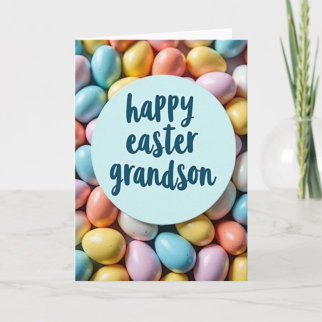 Pastel Egg Easter Card Karte (Vorderseite)