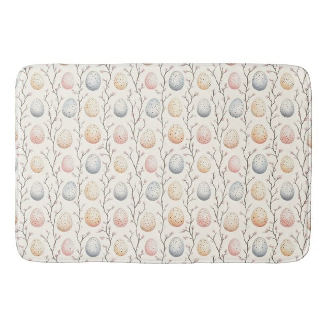 Pastel Egg Garden - Perfekte Osterdekoration Badematte (Vorderseite)