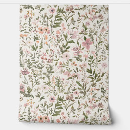 Pastel Elegant Lila \ rosa Wildblumen Tapete