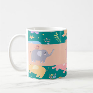Pastel Elephant Tasse