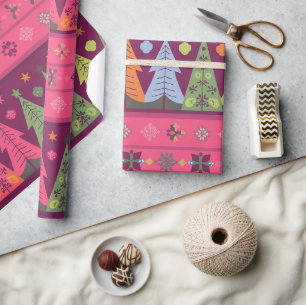 Pastel Fair Insel Weihnachten 1 Geschenkpapier