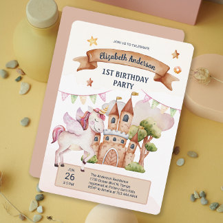 Pastel Fairytale Parco Civico-Ciani Einladung