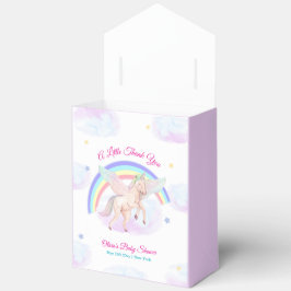 Pastel Fairytale Unicorn Star Rainbow Baby Shower Geschenkschachtel