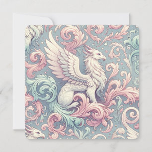 Pastel Fantasy Griffin Einladung