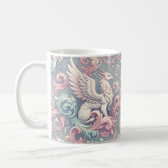 Pastel Fantasy Griffin Kaffeetasse (Links)