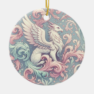Pastel Fantasy Griffin Keramik Ornament
