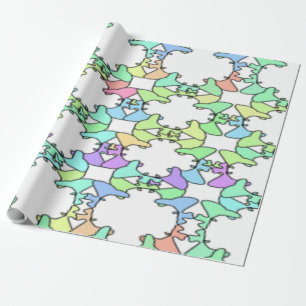 PASTEL FARBEN GESCHENKPAPIER