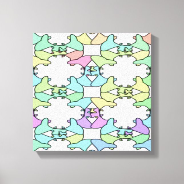 PASTEL FARBEN LEINWANDDRUCK (Vorderseite)