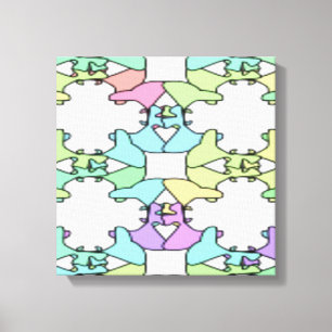 PASTEL FARBEN LEINWANDDRUCK