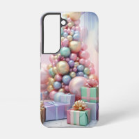PASTEL-FARBENER CHRISTMAS-BAUM MIT PRÄSENTIEREN