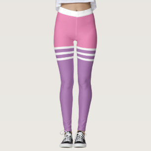 Pastel Fett gefärbte Farbmischung mit weißen Obe Leggings