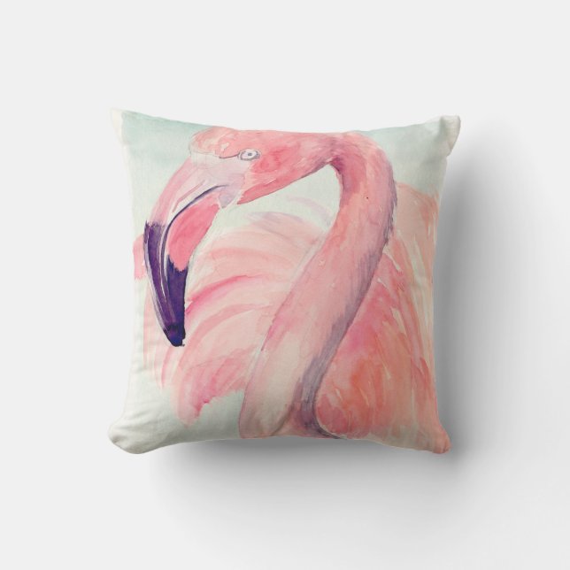 Pastel Flamingo Kissen (Vorderseite)