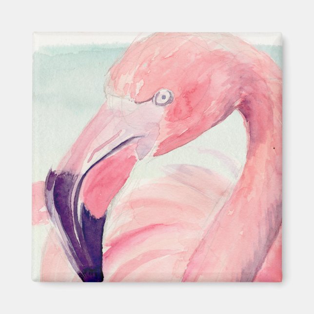 Pastel Flamingo Magnet (Vorne)