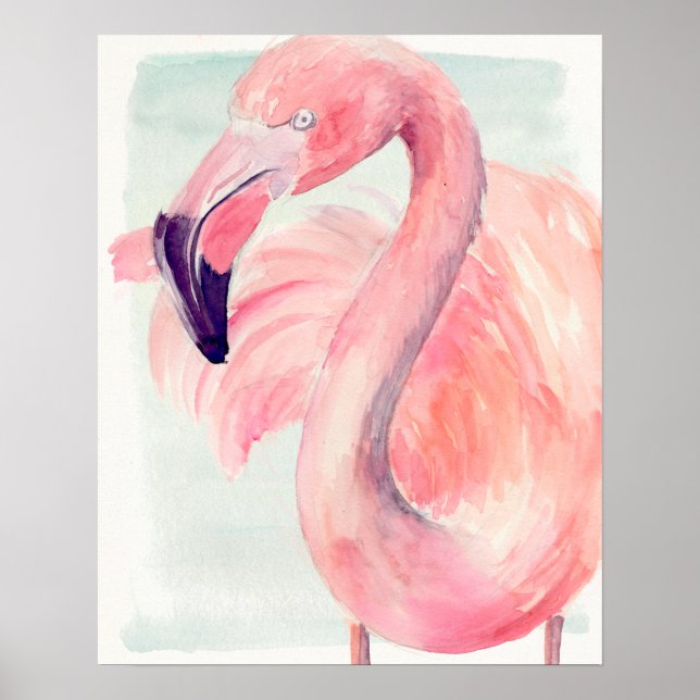 Pastel Flamingo Poster (Vorne)