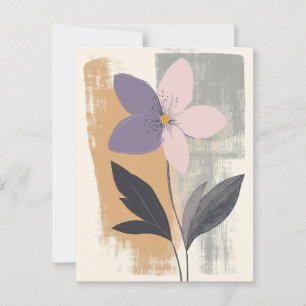 Pastel Flora in Stille #092 Postkarte