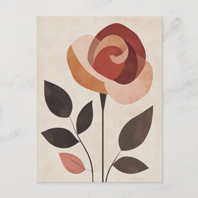 Pastel Flora in Stille #095 Postkarte (Vorderseite)