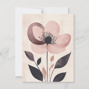 Pastel Flora in Stille #098 Postkarte