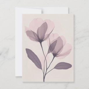 Pastel Flora in Stille #100 Postkarte