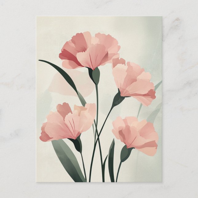 Pastel Flora in Stille #103 Postkarte (Vorderseite)