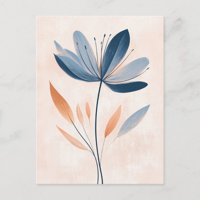 Pastel Flora in Stille #104 Postkarte (Vorderseite)