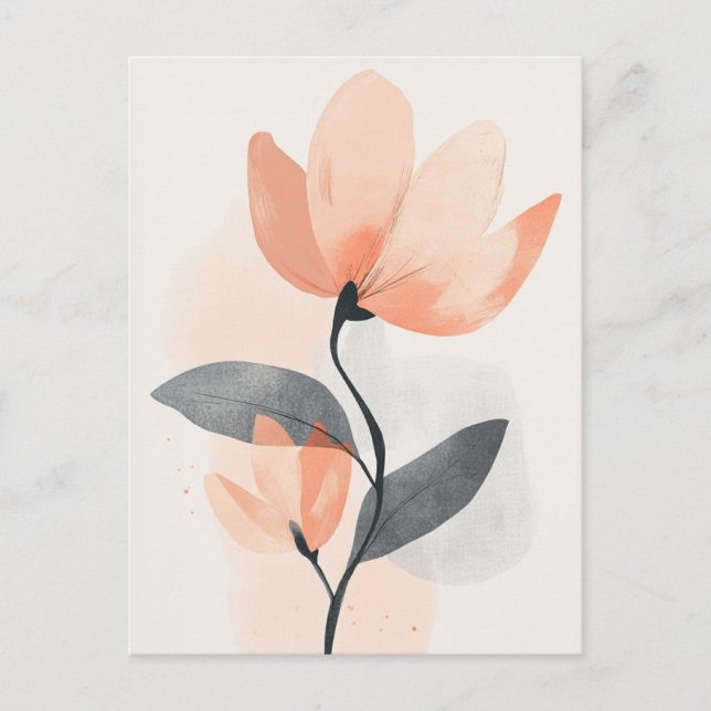 Pastel Flora in Stille #111 Postkarte (Vorderseite)