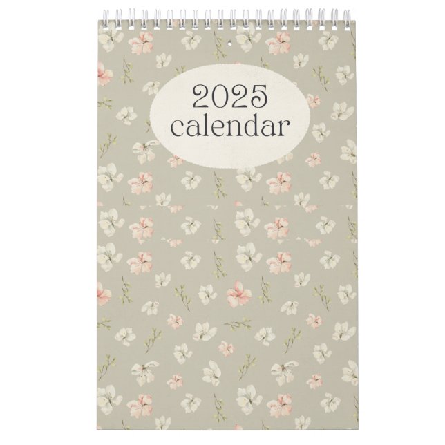 Pastel Floral 2025 Wall Calendar Kalender (Titelbild)