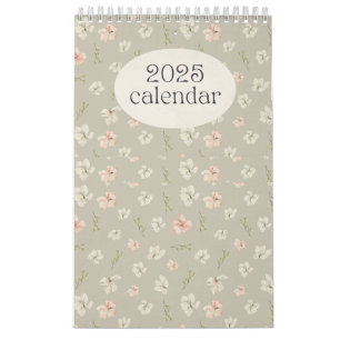 Pastel Floral 2025 Wall Calendar Kalender