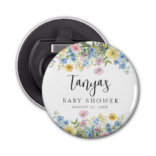 Pastel Floral Baby in Bloom Baby Dusche Flaschenöffner
