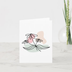 Pastel Floral Bleistift Zeichnend Einladung