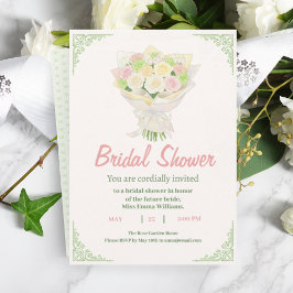 Pastel Floral Bridal Shower Invite – Japanese  Einladung
