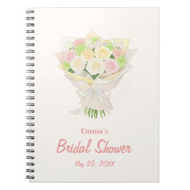 Pastel Floral Bridal Shower  – Japanese Notizblock
