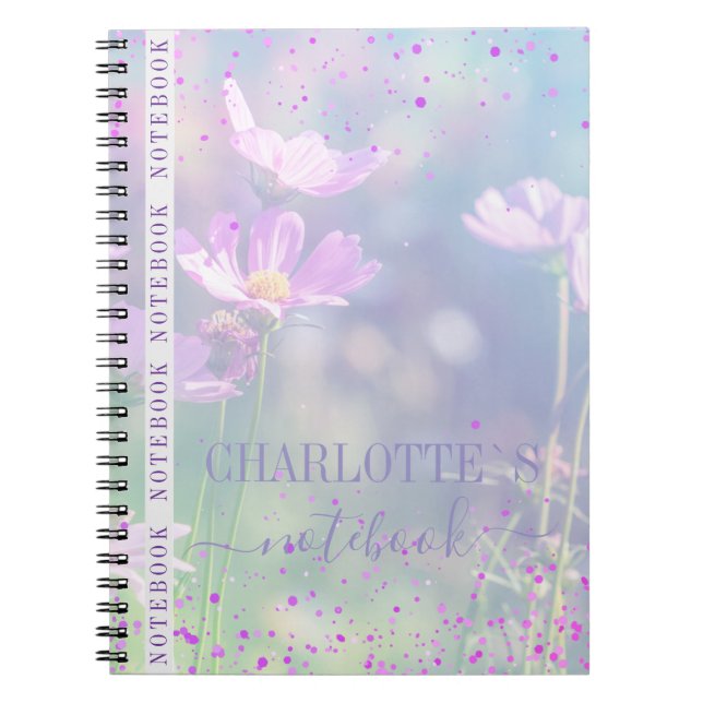 Pastel Floral  Customizable Sunshine Notizblock (Vorderseite)