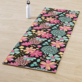 Pastel Floral Designer Yoga Übungsmat Yogamatte