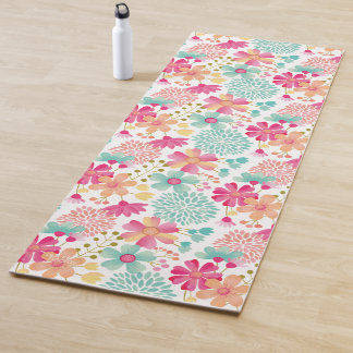 Pastel Floral Designer Yoga Übungsmat Yogamatte