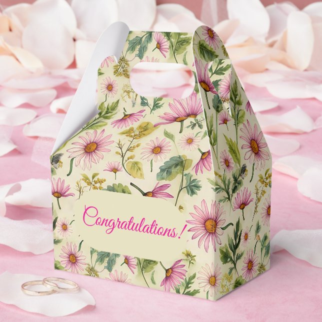 Pastel Floral Geschenkschachtel (Hochzeit)