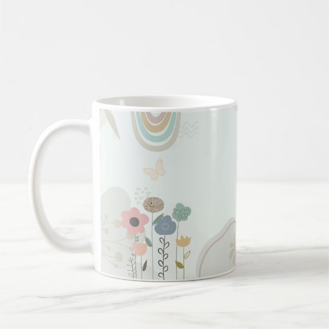 Pastel Floral Growth Mug Kaffeetasse (Links)