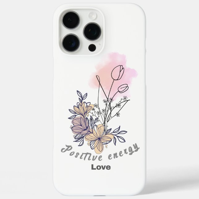 Pastel Floral iPhone 16 Fall - ästhetische Soft Ma Case-Mate iPhone Hülle (Rückseite)